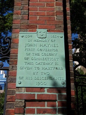 John Haynes Plaques at the Ancient Burying Ground